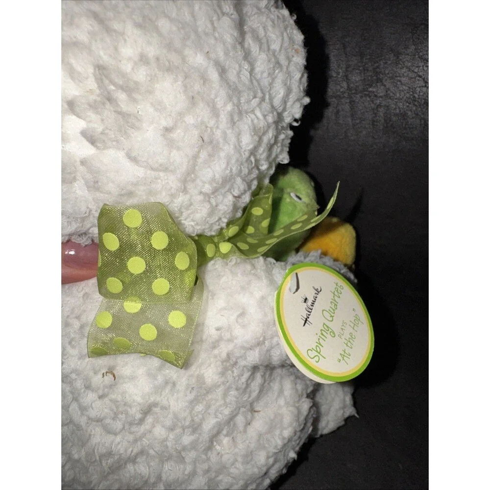 2007 HALLMARK Spring Quartet Easter Bunny Frog Chick Sings At The Hop 14” Works!